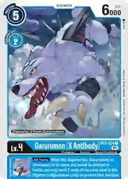 2022 Digimon X Record #BT9-024 Garurumon (X Antibody) Front