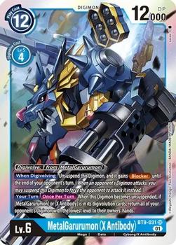 2022 Digimon X Record #BT9-031 MetalGarurumon (X Antibody) Front