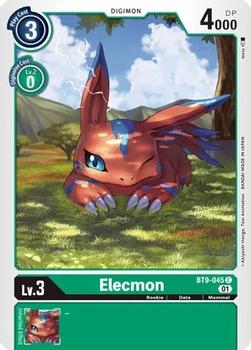 2022 Digimon X Record #BT9-045 Elecmon Front