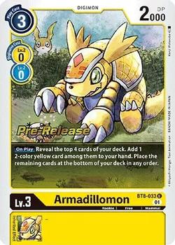 2022 Digimon New Awakening - Pre-Release #BT8-033 Armadillomon Front