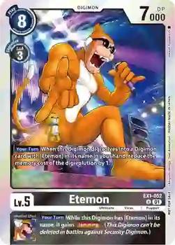 2023 Digimon Blast Ace - Double Pack Set #EX1-052 Etemon Front