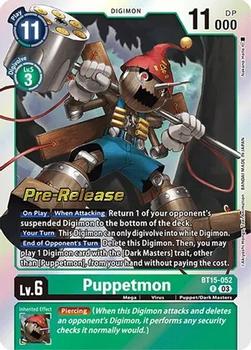 2024 Digimon Exceed Apocalypse - Pre-Release #BT15-052 Puppetmon Front