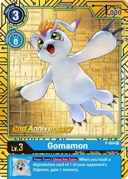 2023 Digimon 2nd Aniversary Set #P-004 Gomamon Front