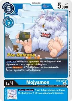 2021 Digimon Double Diamond - Pre-Release #BT6-024 Mojyamon Front