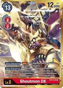 2021 Digimon Battle Of Omni #BT5-019 Shoutmon DX Front