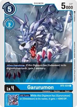 2021 Digimon Battle Of Omni #BT5-024 Garurumon Front