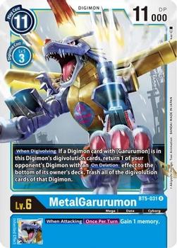 2021 Digimon Battle Of Omni #BT5-031 MetalGarurumon Front