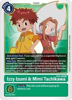 2021 Digimon Battle Of Omni #BT5-089 Izzy Izumi & Mimi Tachikawa Front