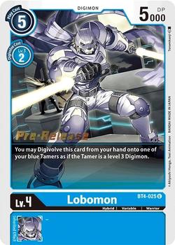 2021 Digimon Great Legend - Pre-Release #BT4-25 Lobomon Front