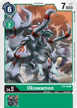 2021 Digimon Starter Deck Giga Green #ST4-09 Okuwamon Front