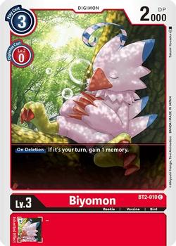 2021 Digimon Release Special Booster Ver.1.5 #BT2-010 Biyomon Front