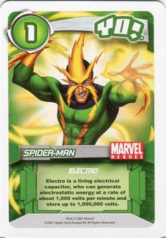2007 Upper Deck Entertainment Marvel Heroes Yo! #NNO Electro Front