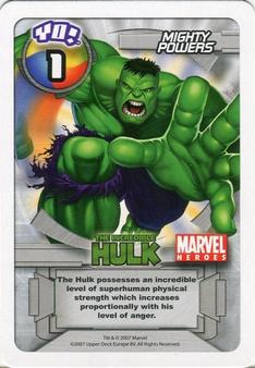 2007 Upper Deck Entertainment Marvel Heroes Yo! #NNO Hulk Front