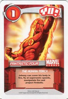 2007 Upper Deck Entertainment Marvel Heroes Yo! #NNO Human Torch Front