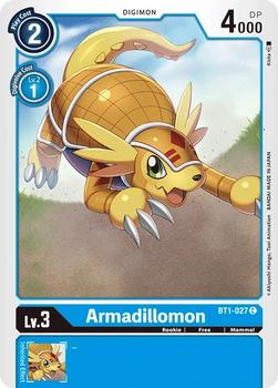 2021 Digimon Release Special Booster Ver.1.0 #BT1-027 Armadillomon Front