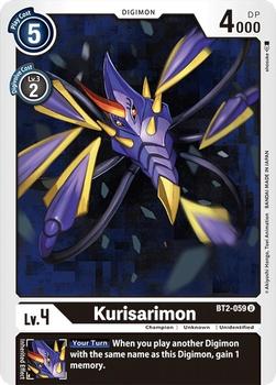 2021 Digimon Release Special Booster Ver.1.0 #BT2-059 Kurisarimon Front