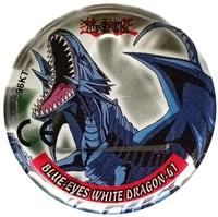 1996 Yu-Gi-Oh! Cheetos Metal Tazo - Duel Tazo #41 Blue-Eyes White Dragon / Dark Magician Front