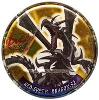1996 Yu-Gi-Oh! Cheetos Metal Tazo - Duel Tazo #52 Pumpking The King of Ghosts / Red-Eyes B. Dragon Back