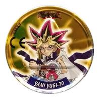 1996 Yu-Gi-Oh! Cheetos Metal Tazo - Duel Tazo #70 Yami Yugi / Kaiba Front