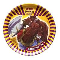 1996 Yu-Gi-Oh! Cheetos Metal Tazo - Shadow Tazo #84 Battle Ox Front
