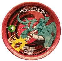 2005-07 Pokemon Cheetos Metal Tazo #5 Salamence Front