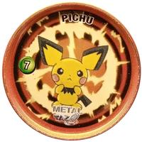 2005-07 Pokemon Cheetos Metal Tazo #7 Pichu Front
