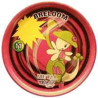 2005-07 Pokemon Cheetos Metal Tazo #11 Breloom Front
