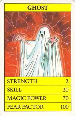 1982-92 Waddingtons Super Top Trumps Fantasy #NNO Ghost Front