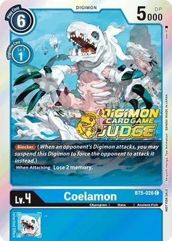 2022 Digimon Judge Pack 1 #BT5-026 Coelamon Front