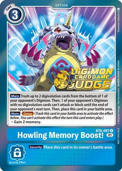 2023 Digimon Judge Pack 3 #BT6-097 Howling Memory Boost! Front