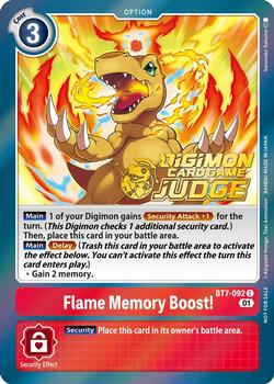 2023 Digimon Judge Pack 3 #BT7-092 Flame Memory Boost! Front