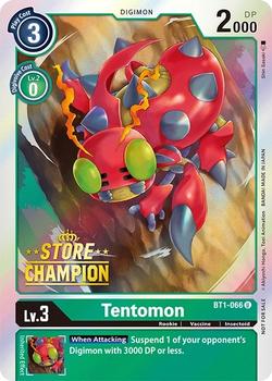 2021 Digimon Store Championship Winner Set #BT1-066 Tentomon Front