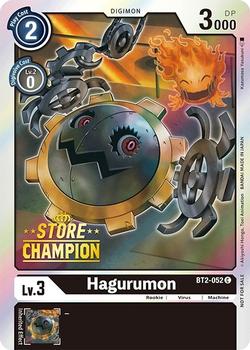 2021 Digimon Store Championship Winner Set #BT2-052 Hagurumon Front