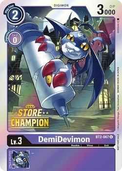 2021 Digimon Store Championship Winner Set #BT2-067 DemiDevimon Front