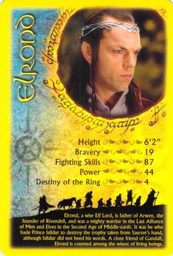 2012 Top Trumps The Lord of the Rings Collector Tin #NNO Elrond Front