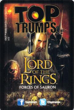 2012 Top Trumps The Lord of the Rings Collector Tin #NNO Balrog Back