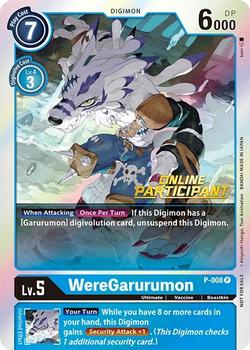 2021 Digimon Regionals #P-008 WereGarurumon Front