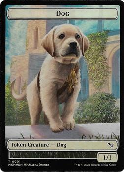 2024 Magic: The Gathering Murders at Karlov Manor - Double Sided Tokens #0001/0020 Dog // Thopter Front