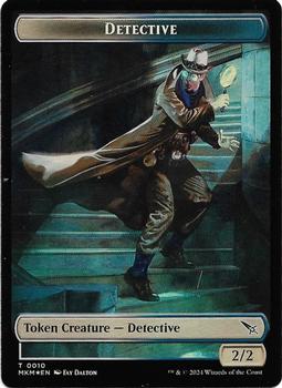 2024 Magic: The Gathering Murders at Karlov Manor - Double Sided Tokens #0002/0010 Human // Detective Back