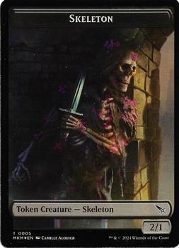 2024 Magic: The Gathering Murders at Karlov Manor - Double Sided Tokens #0005/0010 Skeleton // Detective Front