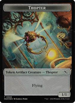 2024 Magic: The Gathering Murders at Karlov Manor - Double Sided Tokens #0019/0020 Thopter // Thopter Back