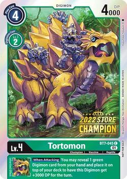 2022 Digimon Store Championship Champion Set #BT7-045 Tortomon Front
