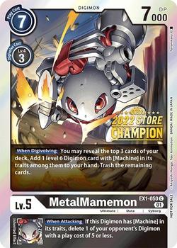 2022 Digimon Store Championship Champion Set #EX1-050 MetalMamemon Front