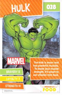 2021 Sainsbury's Heroes on a Mission #028 Hulk Front