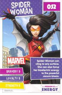 2021 Sainsbury's Heroes on a Mission #052 Spider Woman Front
