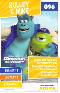 2021 Sainsbury's Heroes on a Mission #096 Sulley & Mike Front