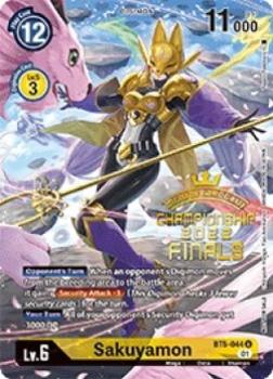 2023 Digimon Final Championships 2022 - Tamer's Pack #BT5-044 Sakuyamon Front