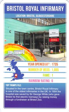 2020 Top Trumps Britain at Its Best Hospitals #NNO Bristol Royal Infirmary Front