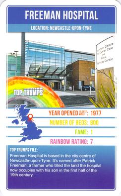 2020 Top Trumps Britain at Its Best Hospitals #NNO Freeman Hospital Front