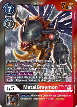 2023 Digimon Tamer Party Pack #BT12-068 MetalGreymon Front